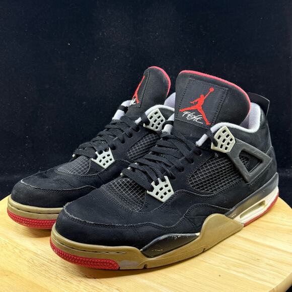 Air Jordan 4 Retro Bred 2012 308497 089 Black/Cement Grey/Fire Red Size 11.5 main image 7